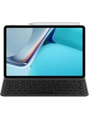 Huawei MatePad 11 Uyumlu Akıllı Manyetik Klavye ve Koyu Gri PU Deri Çizilmez Taşınabilir Tablet Kılıfı - 3