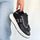 Tanwe Siyah Cilt Bağcıklı Spor Ayakkabı thumbnail 4