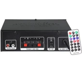 Notel Not-306 2X20W 4-8 Ohm Usb/Sd Girişli Bluetoothlu 2 Mikrofon Girişli Trafosuz Stereo Mini Anfi thumbnail 3