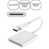 Polham USB-C To SD / Hafıza Kart Okuyucu | Tak & Çalıştır Kamera Kart Dönüştürücü, Telefon, Tablet PC Uyumlu - 1