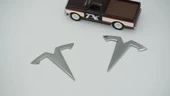 DK Tuning Tesla Model 3 S X Logo Krom Metal Rozet Amblem Arma Seti thumbnail 4