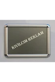 KIVILCIM PLASTİK VE REKLAM ÜRÜNLERİ 5´li A3 Ön ve Arka Alüminyum Rondo Çerçeve - 5 Adet - 2