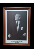 Panda Atatürk Portresi mdf Çerçeveli Portre Tablo Köşe 35x50cm - 1