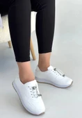 Finna Beyaz Cilt Bağcıklı Spor Ayakkabı thumbnail 3