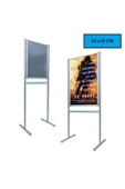 OfisDS B2 50x70cm Alüminyum Çift Taraflı Kaldırım Reklam Poster Pano - 1