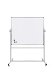 Panda 90X120 CM MIKNATIS YÜZEY  360° DÖNERLİ AYAKLI ÇİFT TARAFLI TEKERLEKLİ MOBİL YAZI TAHTASI-PAN570 - 1