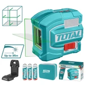 Total TLL156601 Yeşil Çizgi Lazer Terazi Seviyesi 35m Dayanıklı Hassas Ölçüm Taşıma Çantalı Model thumbnail 1