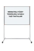 Panda 120x140 Cm Mıknatıslı Yüzey Sabit Ayaklı Tekerlekli Yazı Tahtası Pano Beyaz thumbnail 1