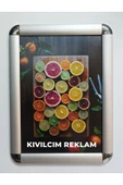 KIVILCIM PLASTİK VE REKLAM ÜRÜNLERİ 5´li A3 Ön ve Arka Alüminyum Rondo Çerçeve - 5 Adet - 1