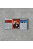 Panda Milli Levha 3 Lü Set Tek Parça Alüminyum Rondo Çerceve 45x90 cm - 4