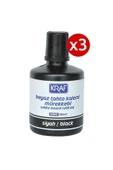 KRAF 3 Adet Kraf Beyaz Yazı Tahtası Mürekkebi 100ml Siyah - 1