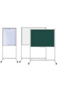 Panda 120x140 Cm Laminant Yüzey Sabit Ayaklı Tekerlekli Yazı Tahtası - 1