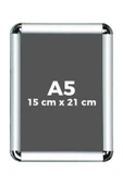 Livart A5 Alüminyum Rondo Çerçeve 15x21cm - Köşe Açılır Kapanır 25mm - 1