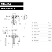 IK FOAM 1,5 ve FOAM PRO 2 için Yedek Köpük Yapıcı Nozzle ve Keçe Kiti - 3 Parça - 4