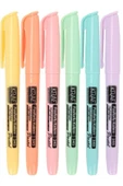 Kraft Kraf Fosforlu Kalem Pastel Kalem Tipi 6 Lı - 1