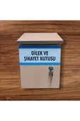 Panda Kilitli Ahşap Dilek ve Şikayet Posta Kutusu h37x24x16cm - 6