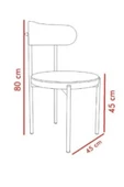 Dekoroom's 2 Adet, Teddy Sandalye, thumbnail 4
