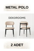 Dekoroom's 2 Adet, Metal Polo Sandalye, thumbnail 1