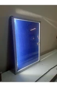Panda İlan Duyuru Sunum Panosu 50x70cm Led Işıklı Alüminyum Kilitli kapaklı Camekanlı Pano thumbnail 2