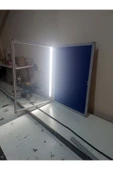 Panda İlan Duyuru Sunum Panosu 50x70cm Led Işıklı Alüminyum Kilitli kapaklı Camekanlı Pano thumbnail 7