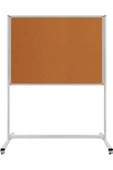 Panda 90X180 CM SABİT TEK TARAFLI- TEKERLEKLİ  AYAKLI MANTAR PANO-PAN172 - 1