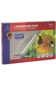 KRAF LAMİNASYON FİLMİ PARLAK A4 125 MİC 100'LÜ 2124 - 1