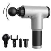 6 Farklı Seviyeli Titreşimli 4 Farklı Başlıklı Büyük Boy Masaj Tabancası thumbnail 1