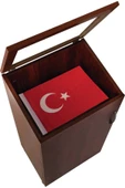 Panda 85x50x35 Suntalem Bayrak Dolabı Camlı Kapaklı Bayrak Dolap - 1