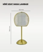 Gold Telli Masa Lambası - Dokunmatik - 3 Renk Işık - 2
