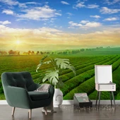 Çiçek Bahçesi Manzaralı Duvar Kağıdı Baskı thumbnail 6