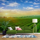 Çiçek Bahçesi Manzaralı Duvar Kağıdı Baskı thumbnail 1