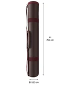 Yuga Suni Deri Proje Tüpü Cepli 10,5 cm Bordo - 6