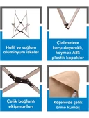 Everest  Alüminyum Katlanabilir Kamp Sandalyesi Siyah thumbnail 2