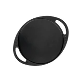 Lava Döküm Yuvarlak Saç Kavurma Tavası Döküm Demir Yekpare Çift Kulplu Çap(Ø)20cm.-Bordo thumbnail 3