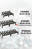 Şömine Izgarası 8 Çubuklu 48 Cm X 32 Cm Ekstra Dar Gözlü Izgara thumbnail 4