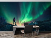 Kutup Işıkları Manzaralı Duvar Kağıdı thumbnail 4