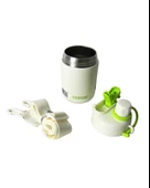 Dodge Çelik Termos Matara Çocuk 450Ml Beyaz - 4