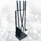 Şömine Seti Kürek Maşa Ateş Demiri Takımı Soba Şömine Aksesuar Set - 1