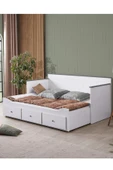 Yavrulu Karyola, Marmaris Divan Karyola Çekmeceli Açılır Çift Kişilik Karyola + Soft Yatak -Antrasit - 3