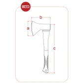 Yapar BAA06 El Baltası Nacak Ahşap Saplı 600gr - 92770 - 4