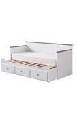 Yavrulu Karyola, Marmaris Divan Karyola Çekmeceli Açılır Çift Kişilik Karyola + Soft Yatak -Antrasit - 5