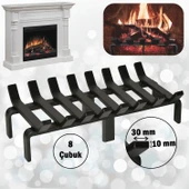 Şömine Izgarası 8 Çubuklu 48 Cm X 32 Cm Ekstra Dar Gözlü Izgara thumbnail 1