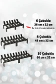 Şömine Izgarası 6 Çubuklu 36 Cm X 32 Cm Ekstra Dar Gözlü Izgara thumbnail 4