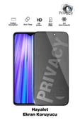 Tntech XİAOMİ REDMİ NOTE 8 PRO UYUMLU TAM KAPATAN HAYALET EKRAN KORUYUCU PRİVACY TAMPERLİ KIRILMAZ CAM - 1