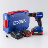 EXEN EN 274 DS Kömürsüz Darbeli Şarjlı Matkap 21V 4Ah 70Nm 2 Batarya Hızlı Şarj Led Işıklı Taşıma Çantalı thumbnail 3