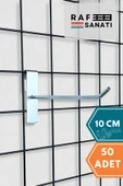 50 Adet Tel Pano Kancası 10 cm - Askı Kanca Raf Askısı Raf Aksesuar Tel Askı Çorap Kancası thumbnail 1