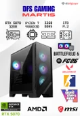 DFS GAMING MARTIS RYZEN 7 9800X3D-B650M-RTX 5070 12GB-32GB DDR5 RAM-1TB M.2 SSD-OYUNCU BİLGİSAYARI thumbnail 1