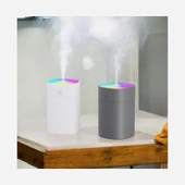 İkili Kare Hava Nemlendirici – 300 ml Ultrasonik Buhar Makinesi ve Aroma Difüzörü, Sessiz Çalışma, LED Işıklı, Ev & Ofis Kullanımı thumbnail 3