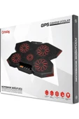 FRISBY Fnc-5255b Gp5 E-sport Design 5 Fanlı Ledli Lcd Kontrol Panelli 15-17" Pro Standlı Notebook Soğutucu thumbnail 4