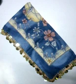 El işi Mavi Desenli Pullu Mekik Oyası Yazma/Yemeni thumbnail 2